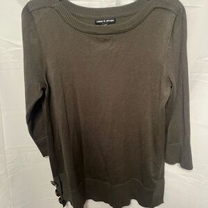 Cable & Gauge Olive Knit Top